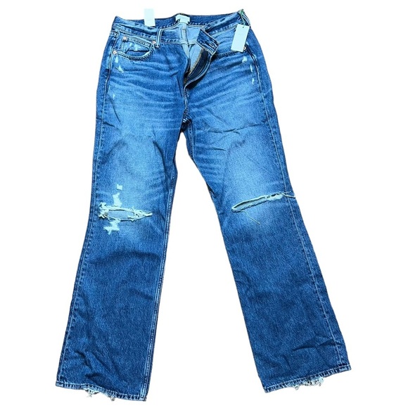 NWT AE77 New York The Boot Flare Organic Cotton Jeans ($168) sustainable - Picture 1 of 7